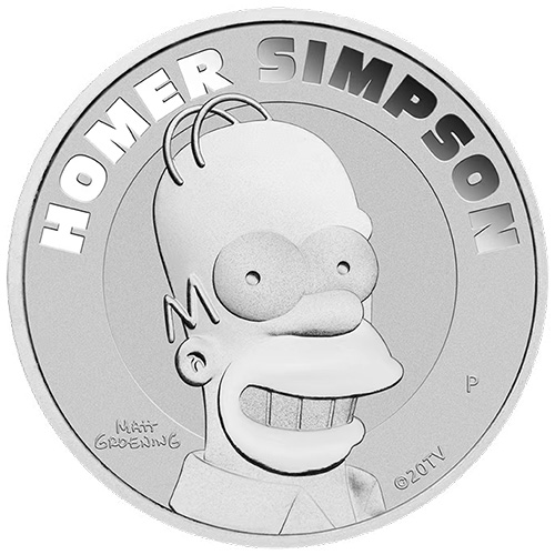 Is this the same Homer Simpson silver coin that comes with a display card?