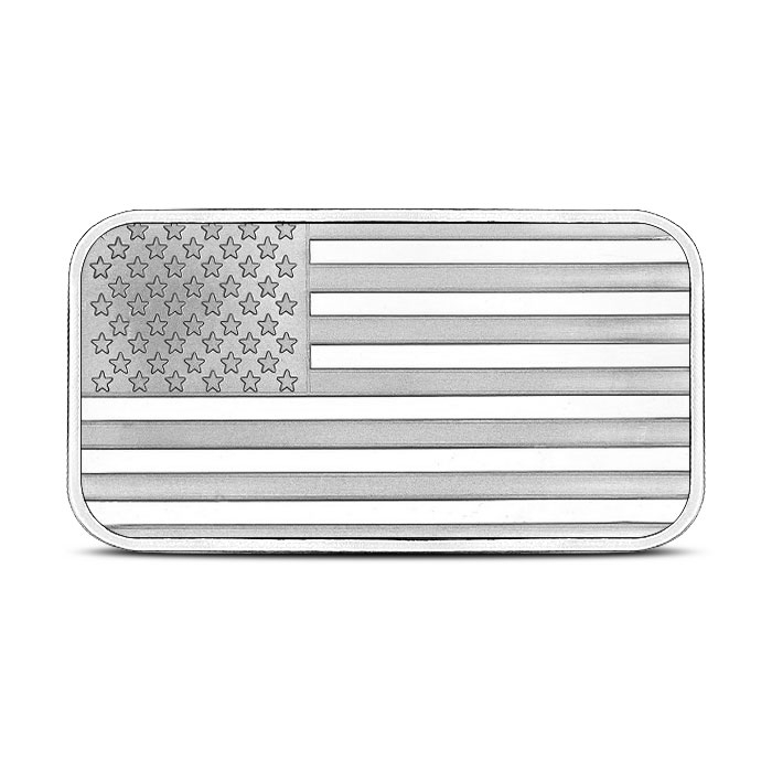 1 oz SilverTowne American Flag Silver Bar (New) Questions & Answers