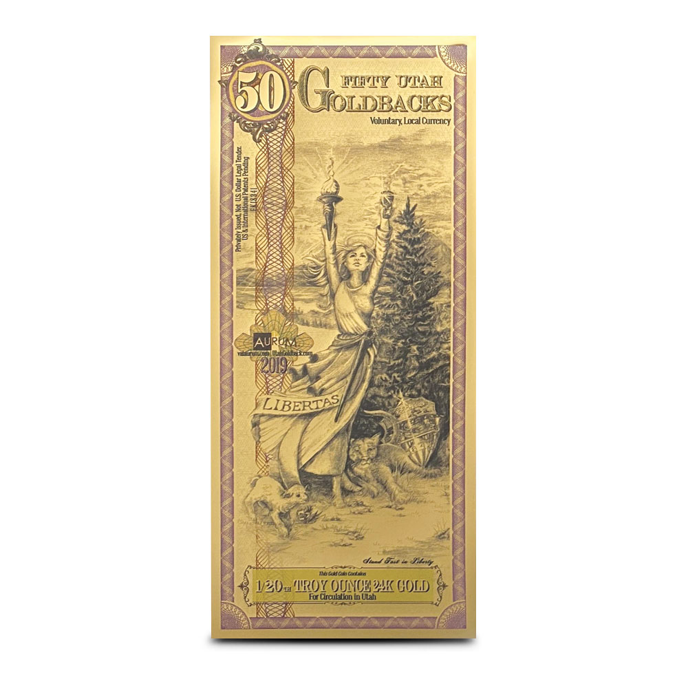 50 Utah Goldback Gold Note (New) Questions & Answers