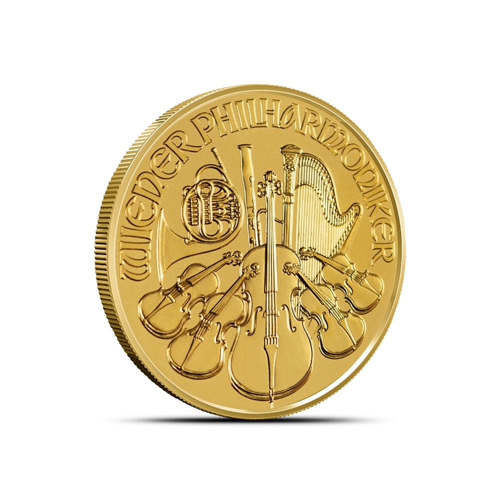 1/4 oz gold philharmonic coins have been minted since 1989?