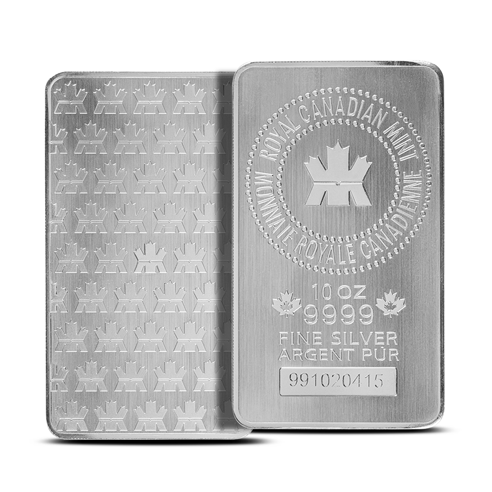 10 oz (RCM) Royal Canadian Mint Silver Bar (New) Questions & Answers